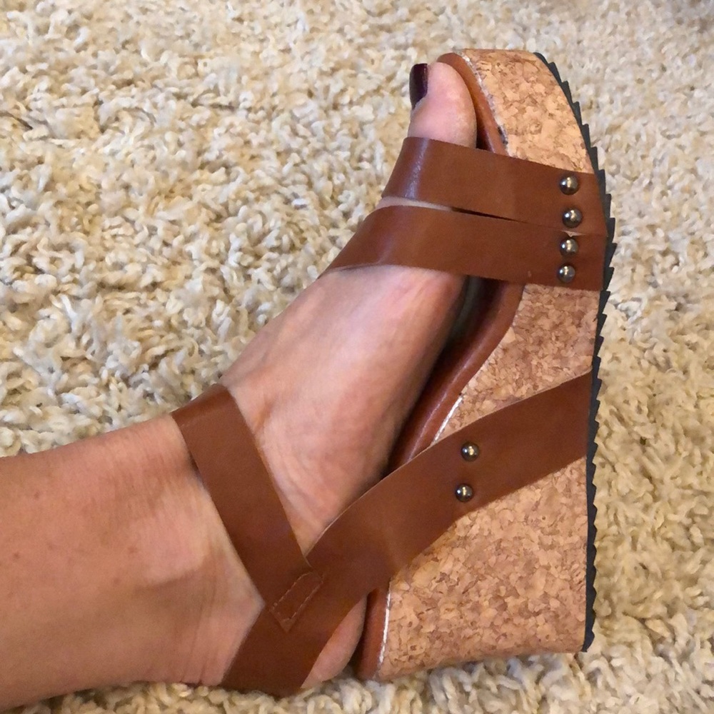 NWOT Vegan Leather Platforms